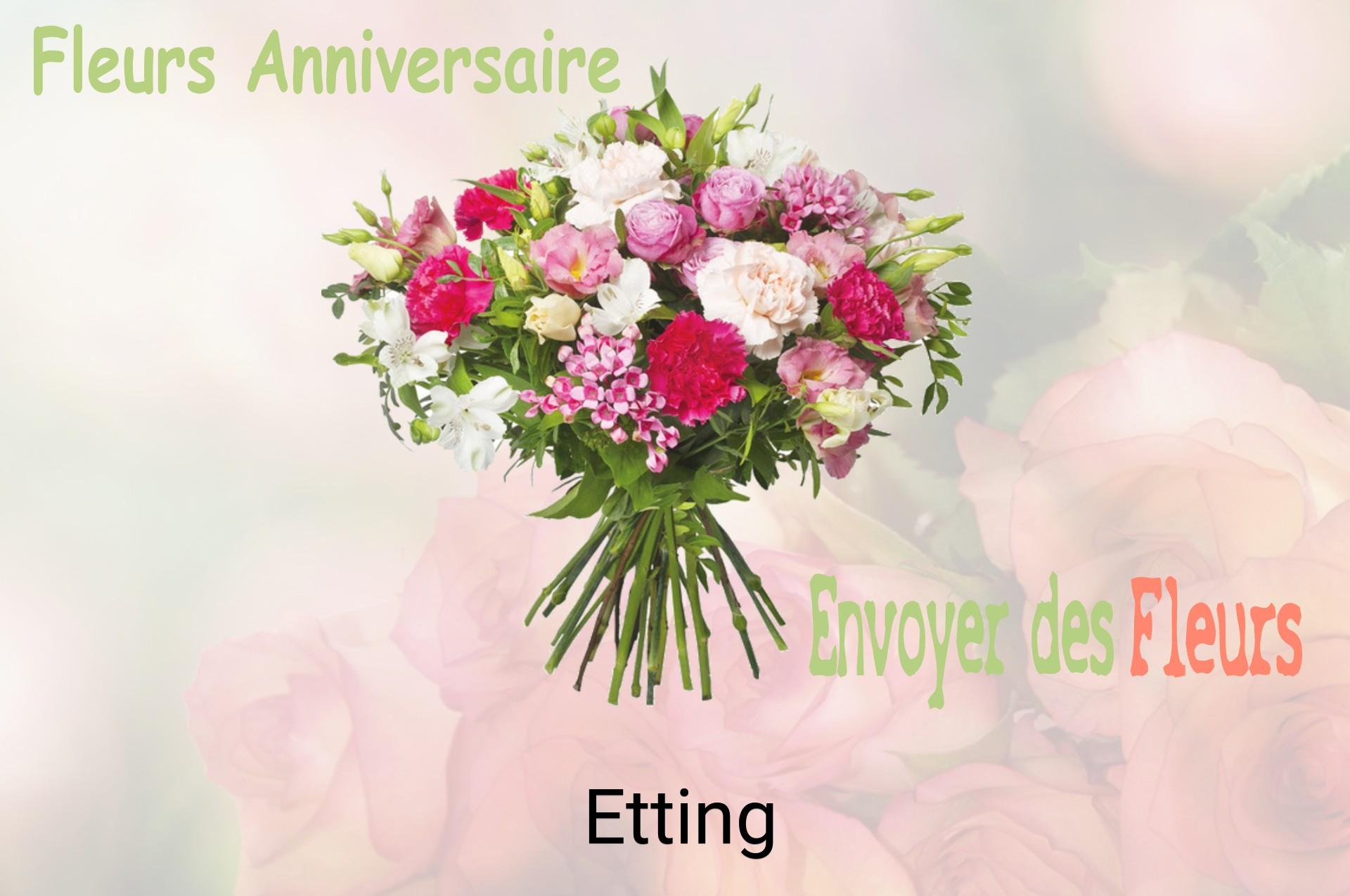 Bouquet de fleurs d’anniversaire livré à Etting